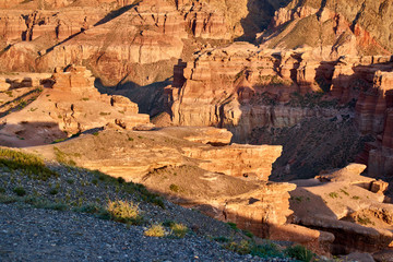 View of Charyn Canyon in Almaty Region. Charyn National Park. Kazakhstan.