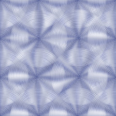 Abstract shiny metal seamless pattern with circular brushed texture in blue colors