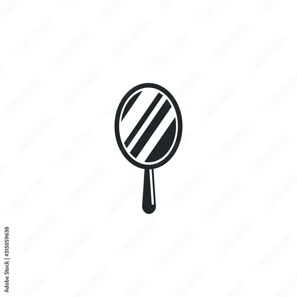 Aufkleber mirror icon template color editable. apple fruit symbol vector sign isolated on white background illustration for graphic and web design.