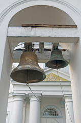 Obraz premium Bells on white church