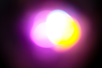 color highlight on a black background. beautiful light for design