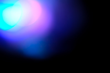 color highlight on a black background. beautiful light for design