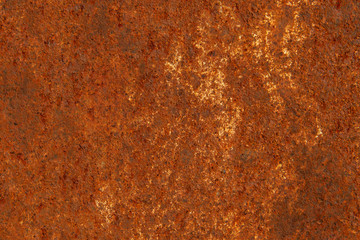 Close up of old rusty metal background or texture