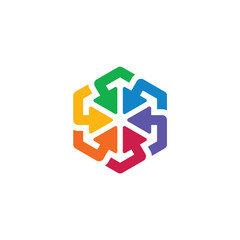 Fototapeta premium 6 Arrow Logo Template Design