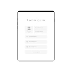 Create your account vector Illustration