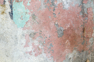 Old wall with distressed paint