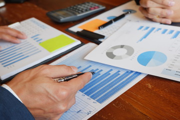 Business consulting businessman meeting brainstorming report project analyse