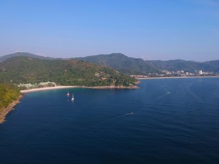 Fototapeta premium Aerial Panoramic Views of Phuket Thailand 