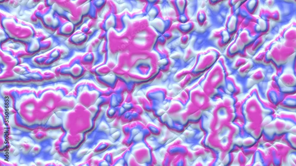 Poster liquid paint looping animated background. fluid flowing wavy texture, 3d render dynamic wallpaper. s