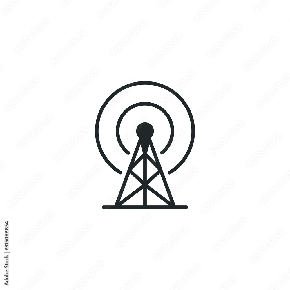Aufkleber satellite icon template color editable. apple fruit symbol vector sign isolated on white background 