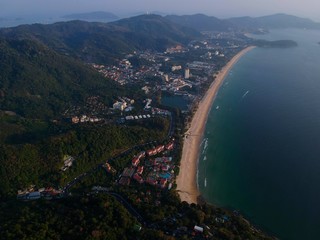 Aerial Panoramic Views of Phuket Thailand 