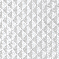 Vector Gray and White Organic Diamonds Triangles Seamless Repeat Pattern. Background for textiles, cards, manufacturing, wallpapers, print, gift wrap and scrapbooking.