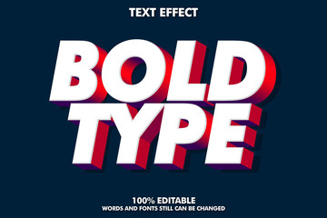 Strong bold 3D font effect 