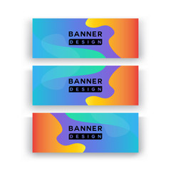sale banner design with full color