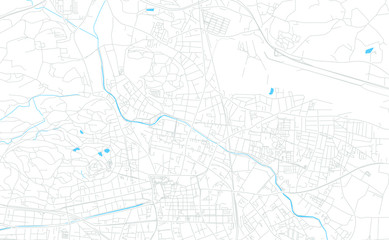 Klagenfurt, Austria bright vector map