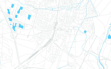 Fototapeta na wymiar Wiener Neustadt, Austria bright vector map