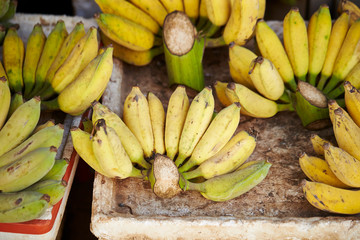 Bunch of banana at market 