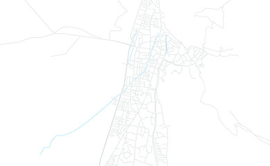 Shaki, Azerbaijan bright vector map