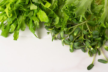 bunch of fresh parsley isolated on white background