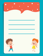 Blank Note Papers For Children Education