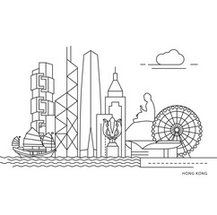 Hong kong vector illustration