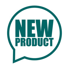 green vector banner new product