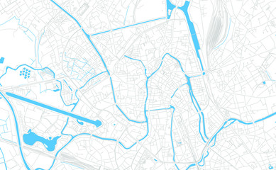 Ghent , Belgium bright vector map
