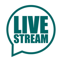 green vector banner live stream