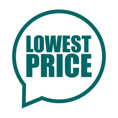 green vector banner lowest price