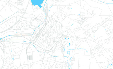 Mons , Belgium bright vector map