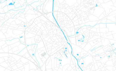 Aalst , Belgium bright vector map