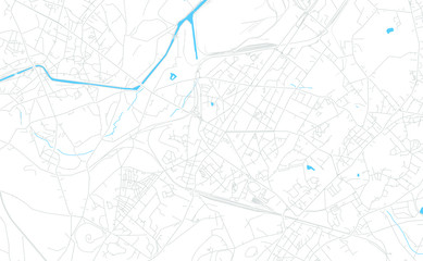 Fototapeta premium La Louviere, Belgium bright vector map
