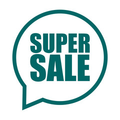 green vector banner super sale