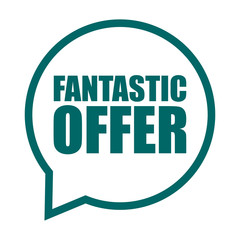 green vector banner fantastic offer