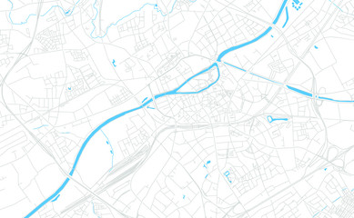 Kortrijk , Belgium bright vector map