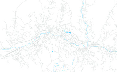 Tuzla, Bosnia and Herzegovina bright vector map