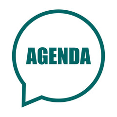 green vector banner agenda