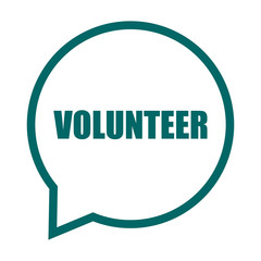 green vector banner volunteer