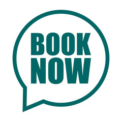 green vector banner book now