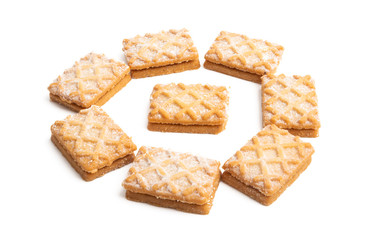 cookies with jam Isolated