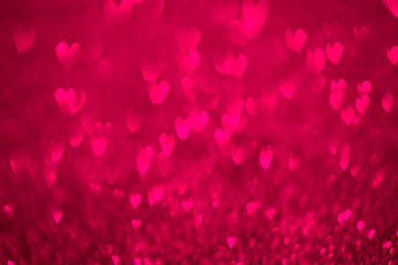 Pink abstract background with hearts