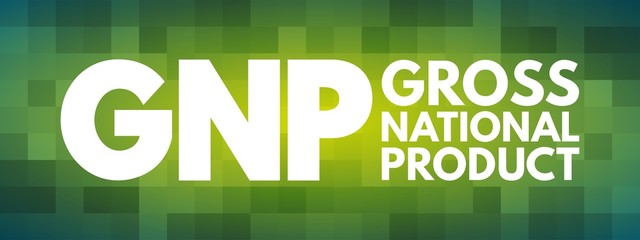 GNP - Gross National Product acronym, business concept background