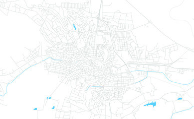 Haskovo, Bulgaria bright vector map