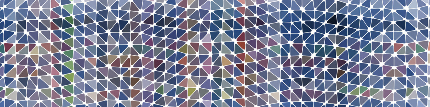 Abstract Low Polygon gradient Generative Art background illustration