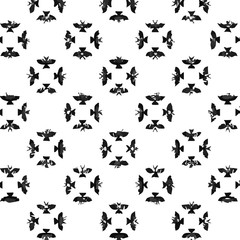 Seamless pattern in ornamental style. Geometric desing texture for gift.