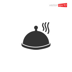 Dish Food Icon Design Illustration