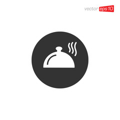 Dish Food Icon Design Illustration