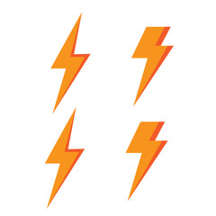Thunderstorm flash icon vector. Vector illustration icons