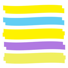 Obraz premium highlight marker lines. Highlighter strokes and pen brush vector