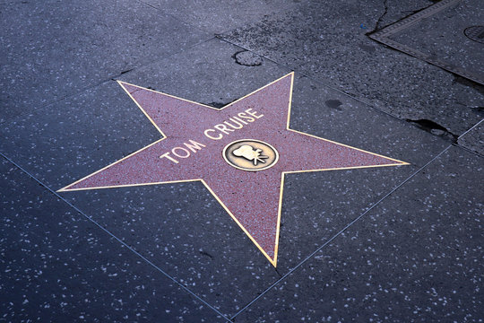 Hollywood, California – Star of TOM CRUISE on Hollywood Walk of Fame, Hollywood Boulevard